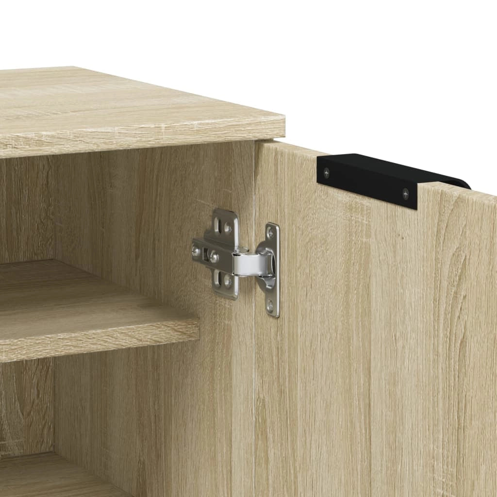 Scarpiera mobiletto portascarpe mobile per ingresso/corridoio/soggiorno legno Sonoma 59 x 35 x 100 cm marrone legno ingegnerizzato 02_0021704