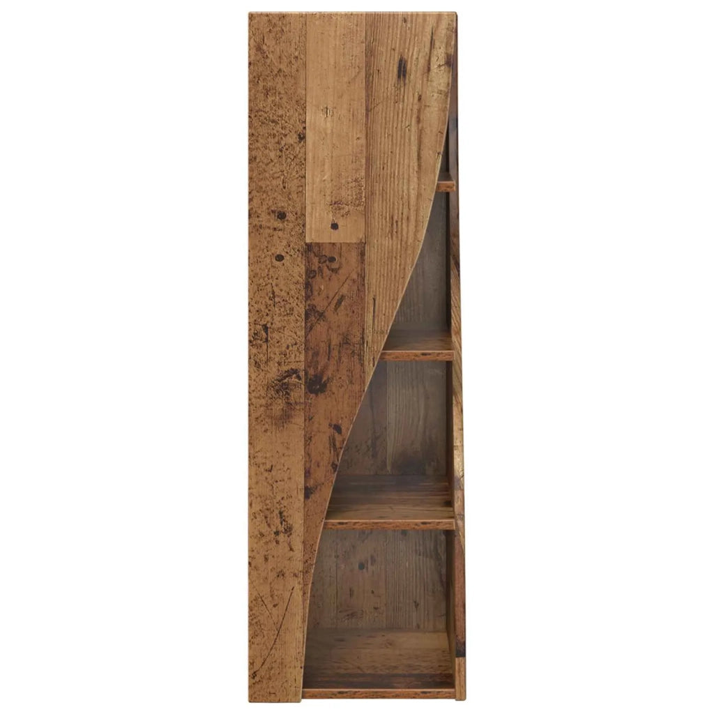 Mobile angolare 32x32x102cm Legno ingegnerizzato Legno vecchio 889863