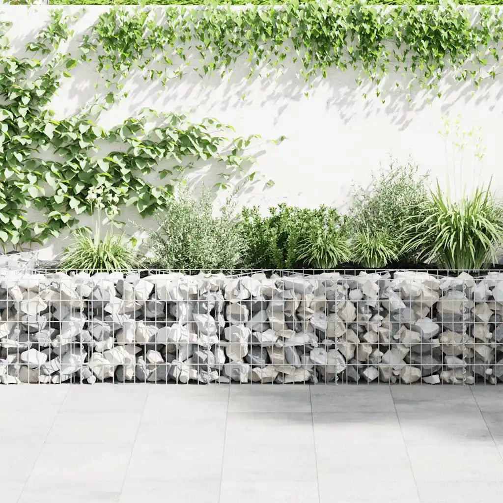 Gabbione in Acciaio Zincato 630x30x50 cm 143574