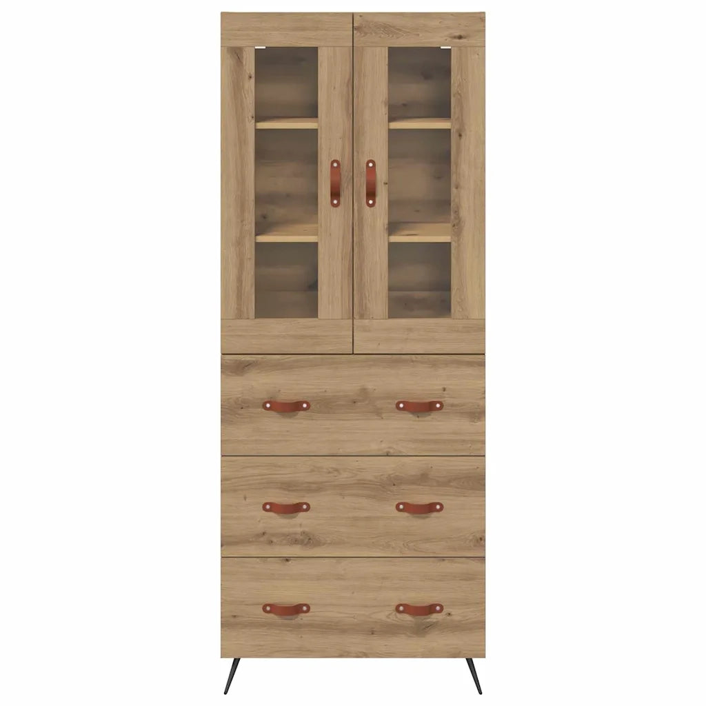 Armadietto alto con ripiano 2 pcs Rovere artigianale 3415844