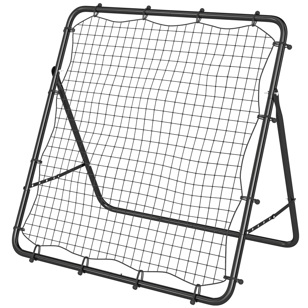 Porta da Calcio Pieghevole Regolabile ¨C Minimal ¨C Nero 120x73x112 cm