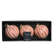 Set 3 palline in vetro rosa Kaemingk