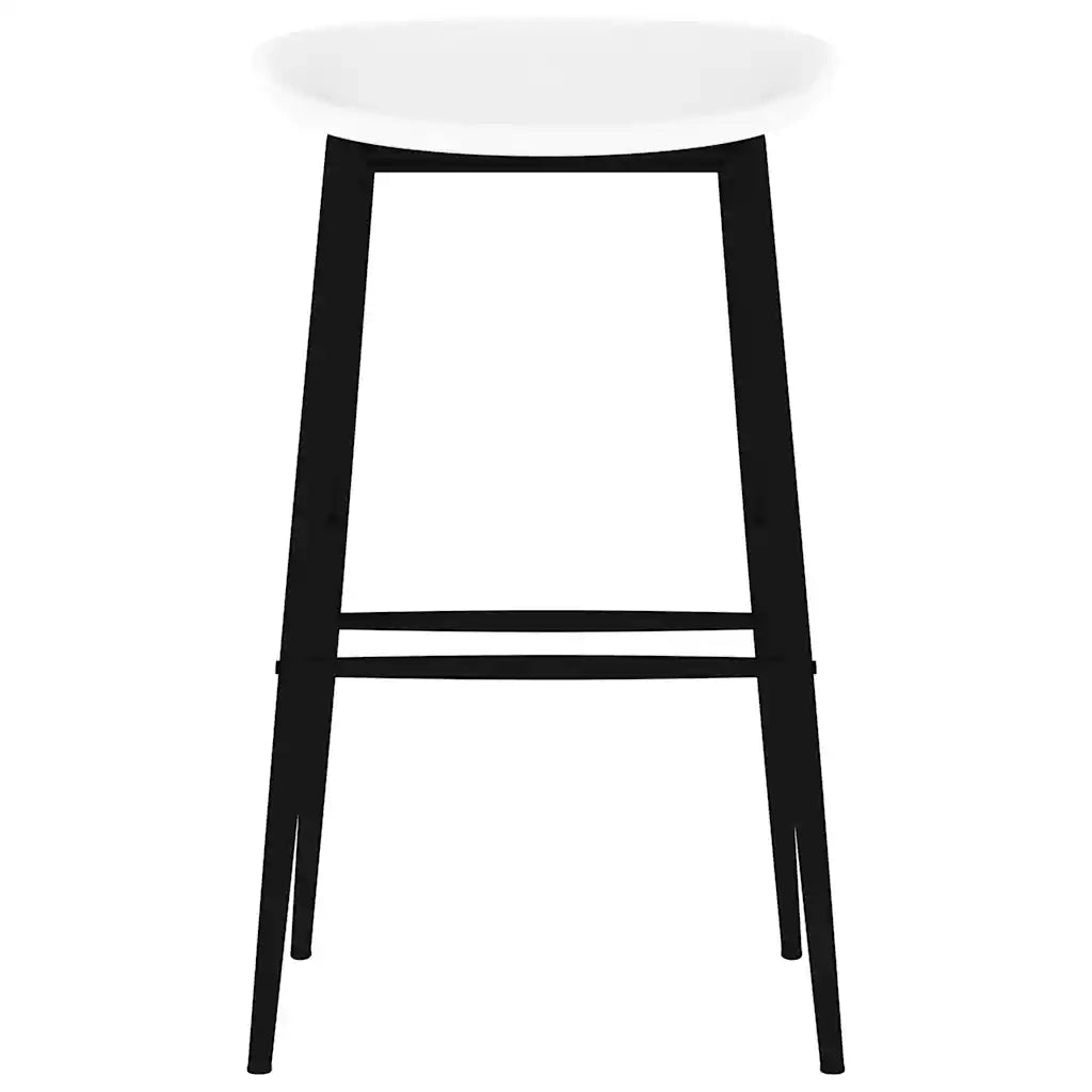 Sgabelli da Bar 2 pz Bianchi 248156