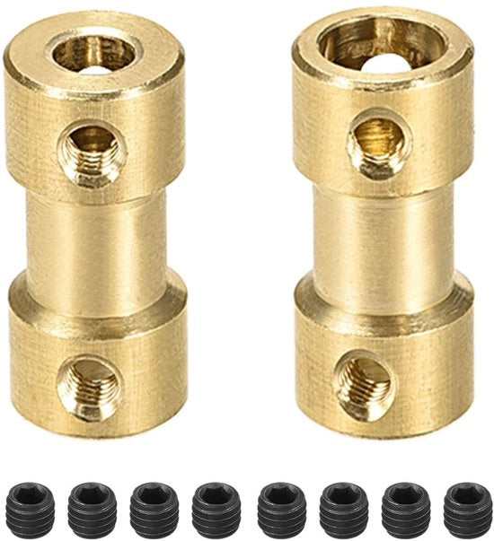 Connettore rigido - Connettore adattatore - Connettore motore - Connettore per stampanti 3D - Connettore per modelli di barca - 20 x 9 mm - 2 pezzi - Connettore a vite