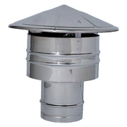 Fumaio a cappello antipioggia Ø 12 cm