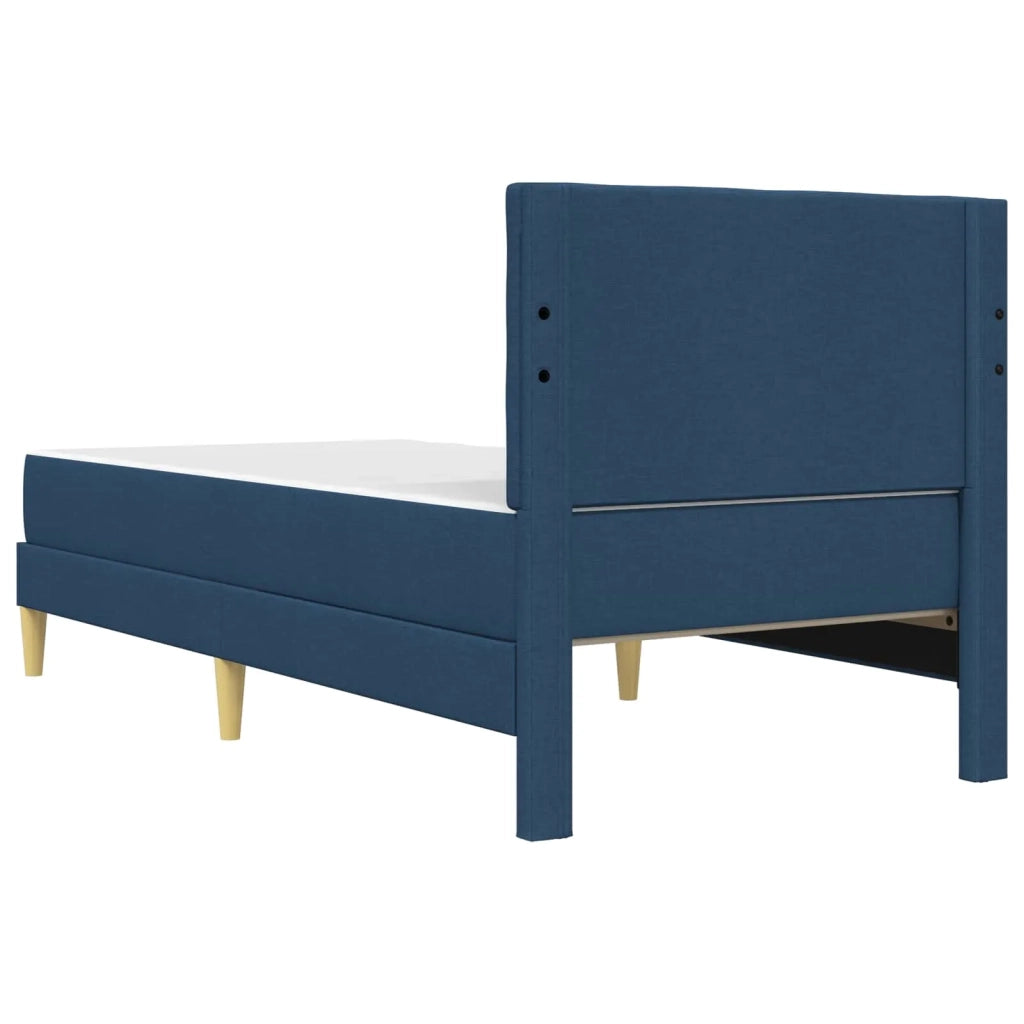 Struttura letto con materasso-Giroletto Blu 90 x 190 cm Tessuto