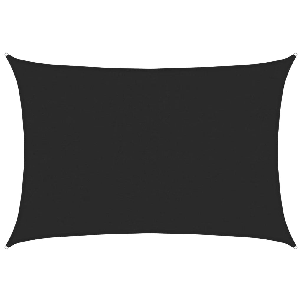 Vela Parasole 160 g/m² Nera 4x6 m in HDPE 311739