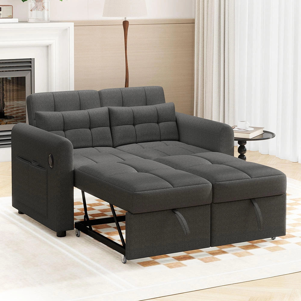 Divano loveseat 3 in 1 - Xylo - Regolabile USB cuscini