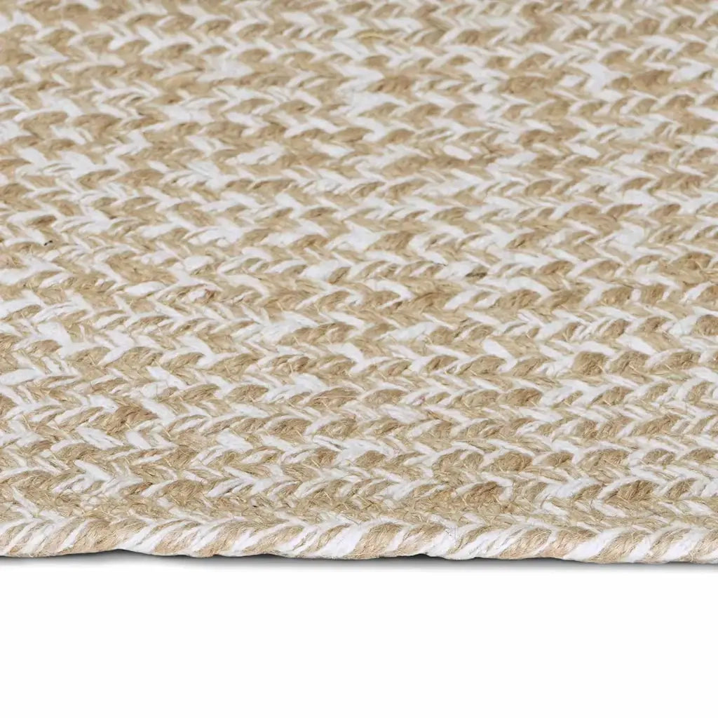 Tappeti per area Naturale e Bianco 80 x 200 cm Juta 42010598