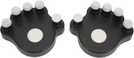 1 proporzioni - Antiscivolo - Design palmo ergonomico - 2 pezzi - Materiale silicone - Accessori correzione delle dita - Esercizio piano