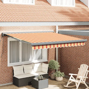 Tenda Retrattile Gialla e Bianca 3x2,5 m in Tessuto e Alluminio 3154606