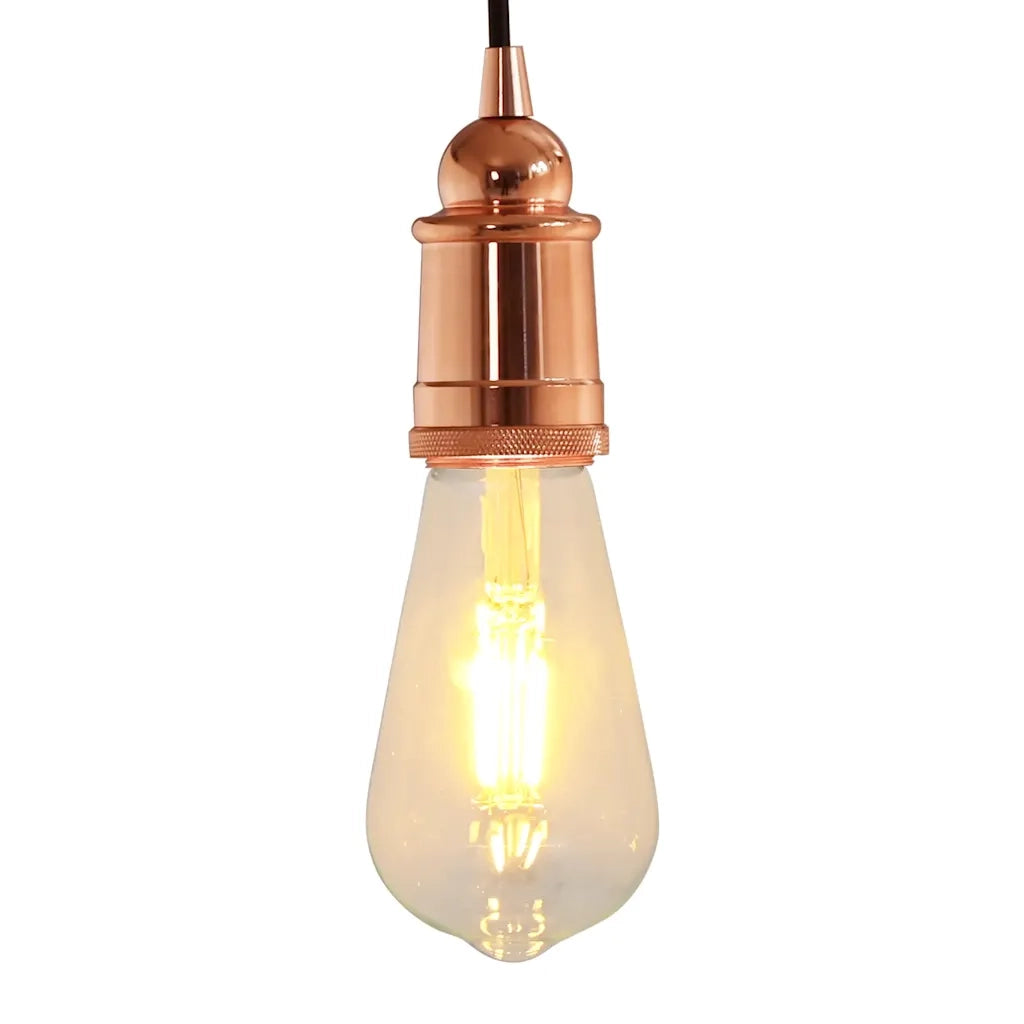 Portalampada 2 pz Oro Rosa E27