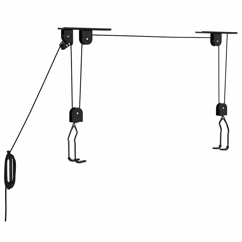 Sollevatori per Bici con Supporto a Soffitto 2 pz 20 kg 156339