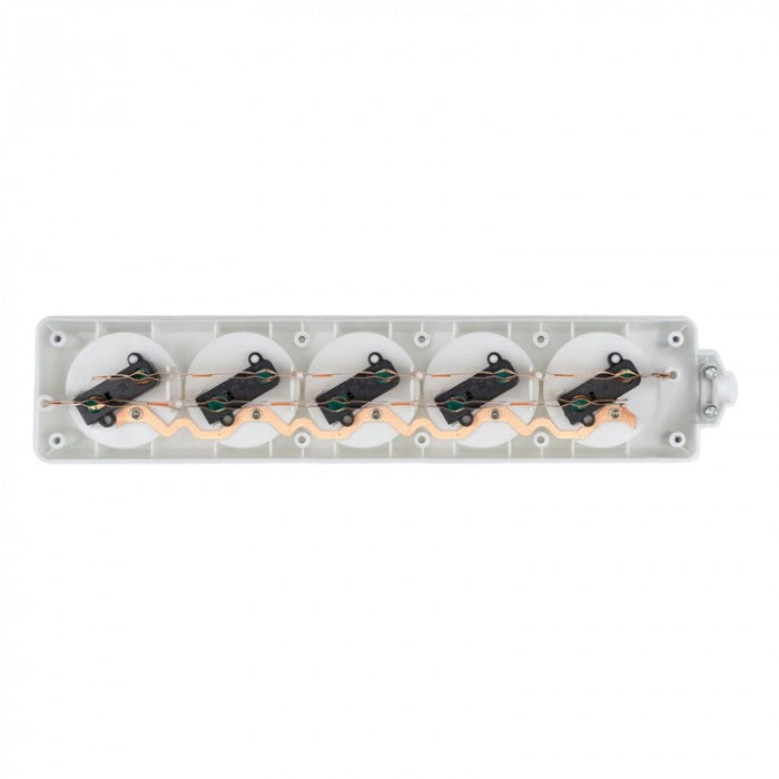 Multipresa 5 prese con terra bianca Ecolight