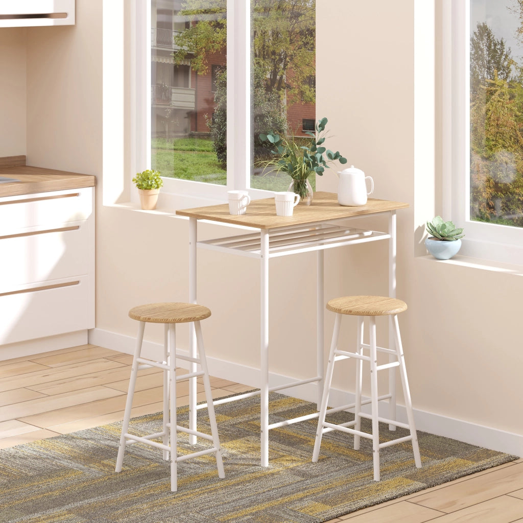 Tavolo da pranzo con scaffale ¨C Minimal ¨C Bianco
