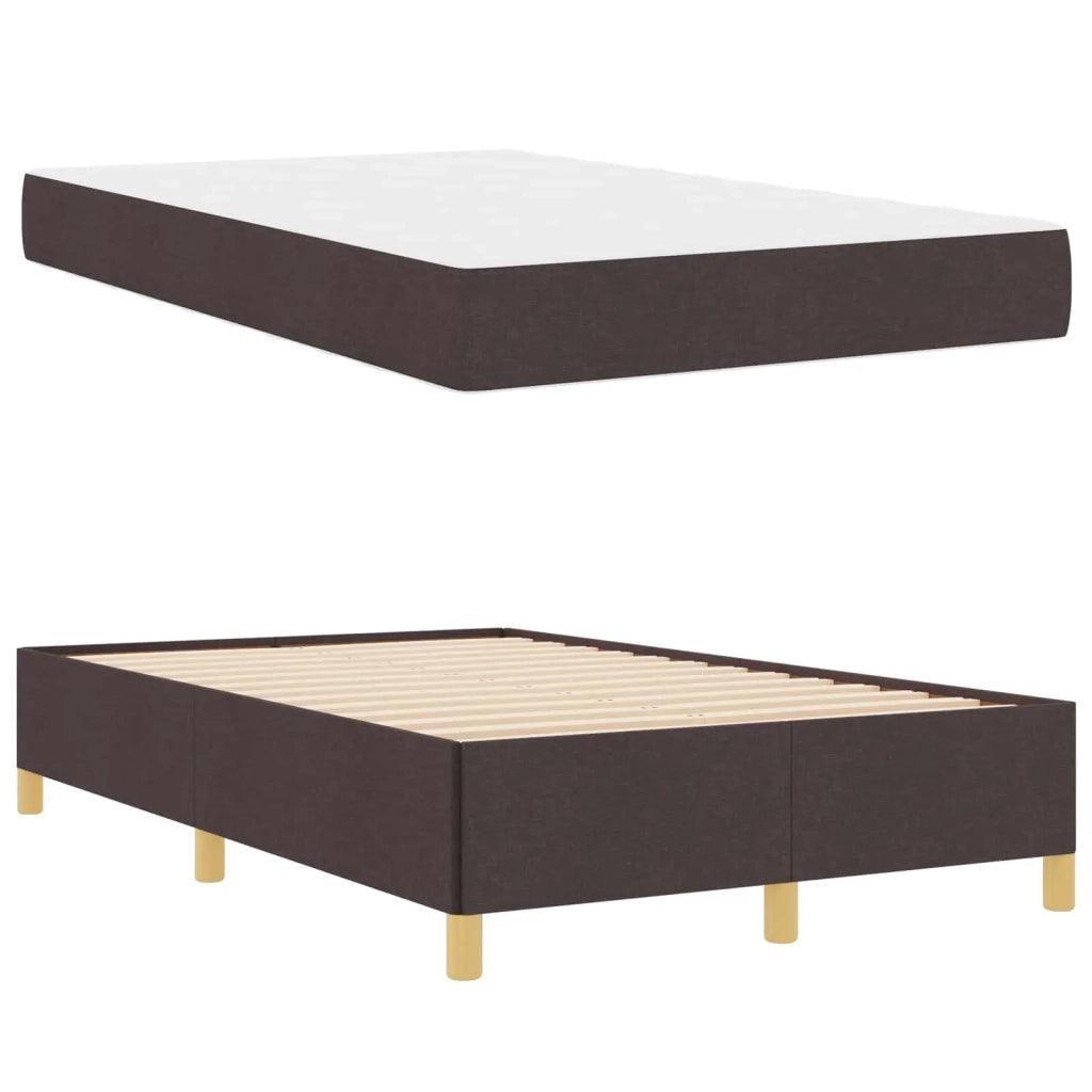 Struttura del letto Marrone Scuro 120 x 200 cm Tessuto 3398930