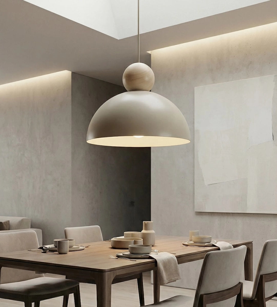 Lampada a soffitto KAKI beige feltro 1xE27 Emibig