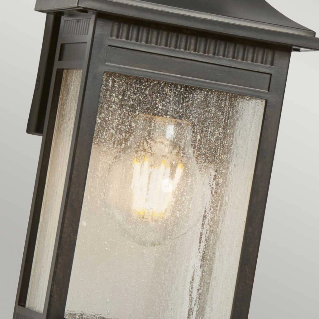 Applique esterna Livingston Quoizel bronzo E27 IP44