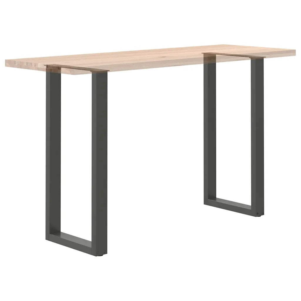 Gambe per tavolo da bar a forma di U 2 pz Antracite 40x(100-101) cm Acciaio 4013230
