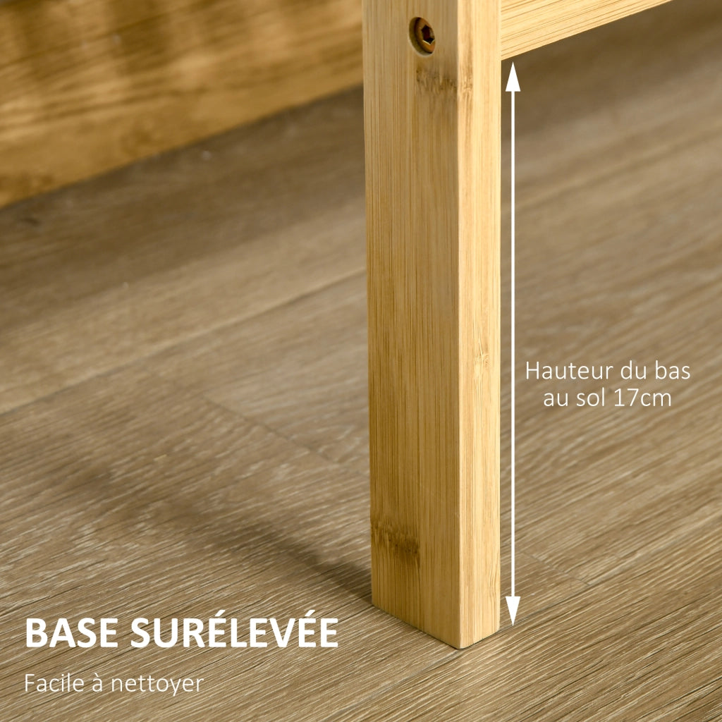 Libreria 3 livelli in bamb¨´ ¨C Minimal ¨C 62x33x80 cm naturale
