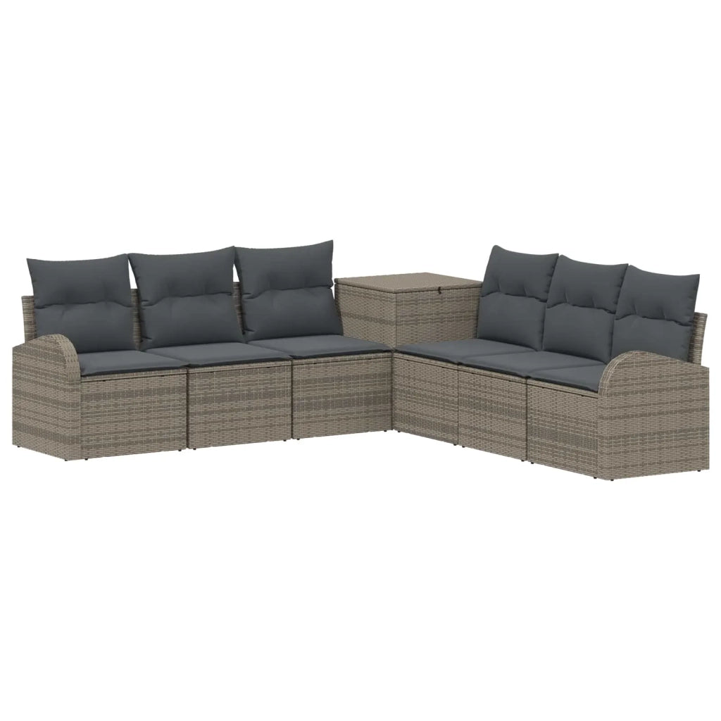 Set di divani 7 pz Grigio e Grigio Scuro 3448704