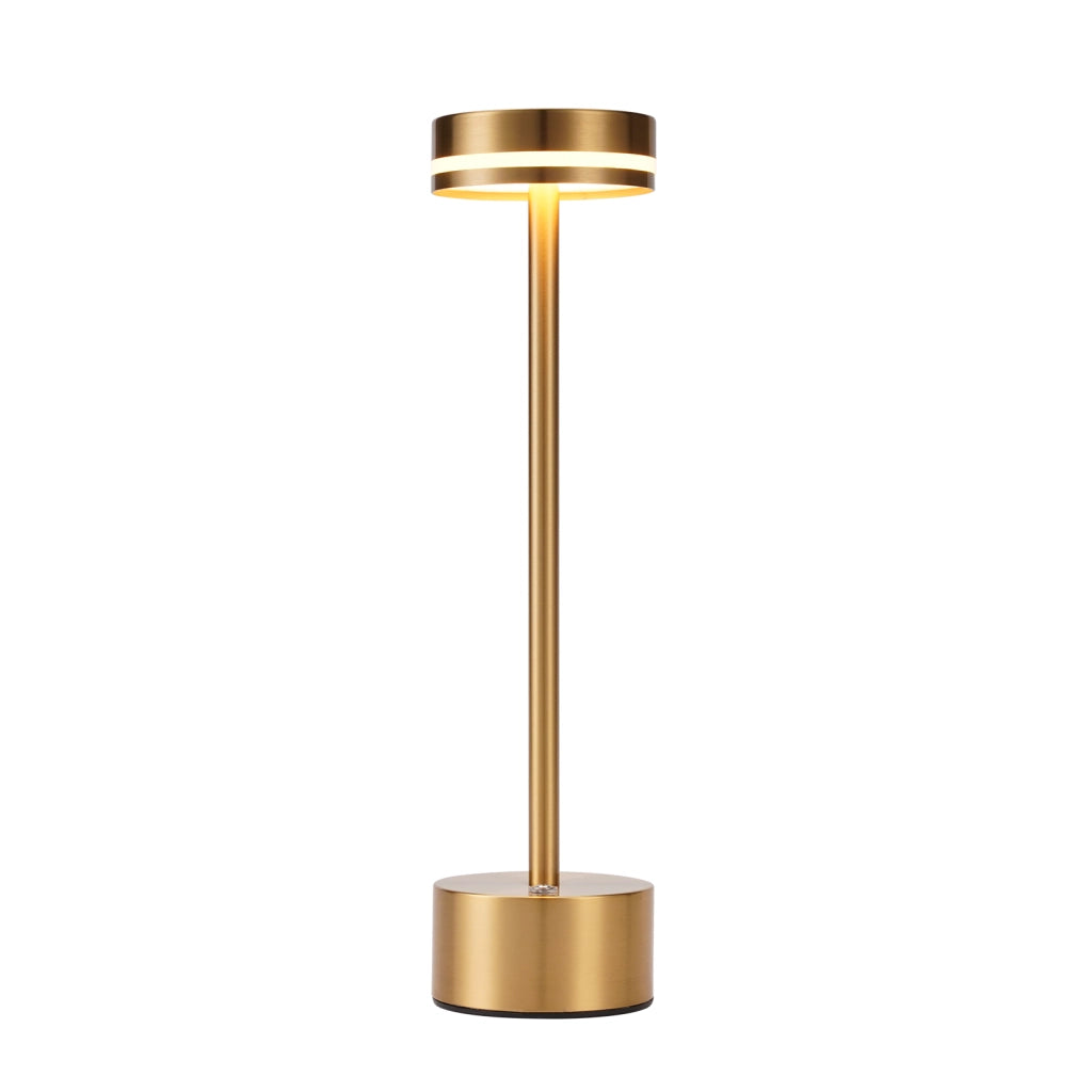 ZMH Lampada da tavolo LED oro touch dimmerabile USB C H31.5cm per comodino camera letto