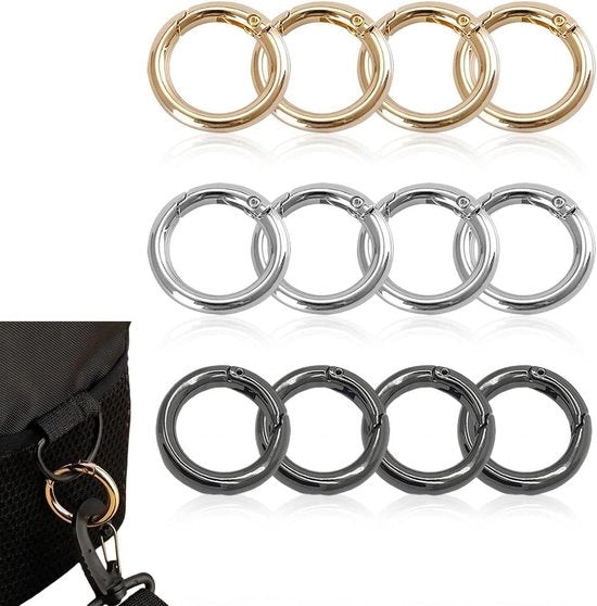 12 Haken a Cappio per Chiusura Porta e Portafoglio