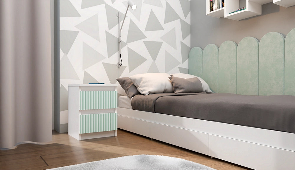 Comodino MALWA M2 ARTESO menta / menta
