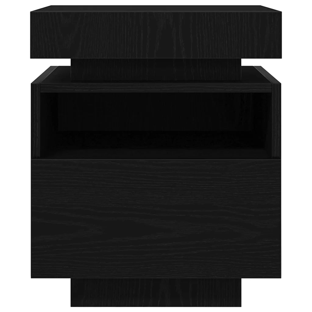 Armadio da Notte 2 pcs Rovere Nero 40 x 39 x 48,5 cm 862187