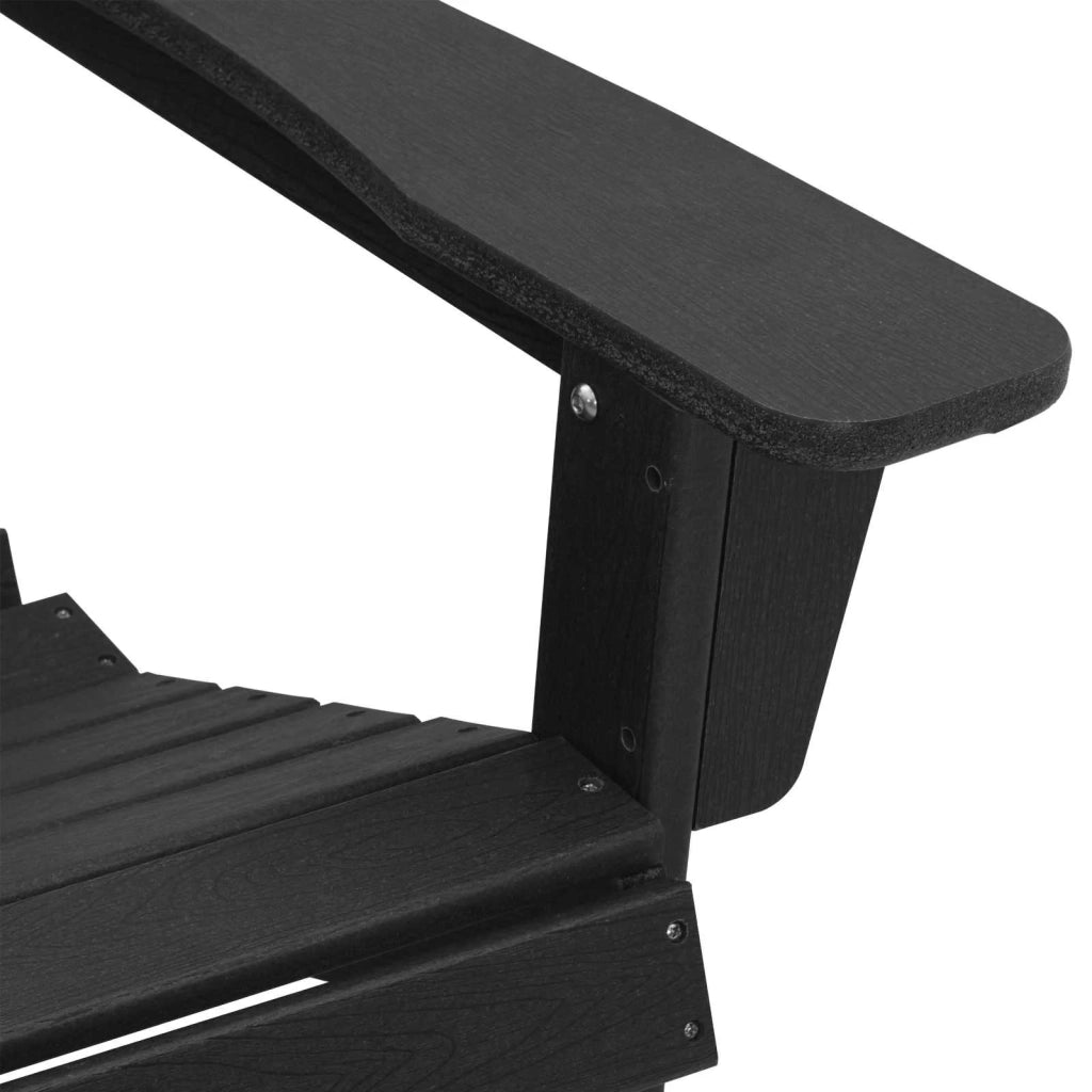 Sedia Adirondack Nero 82 x 74 x 92 cm HDPE 42006623