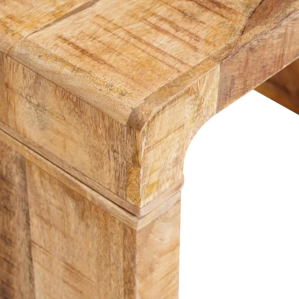 Tavolino-Tavolino da soggiorno-Tavolo Marrone 60 x 35 x 45 cm legno massello di mango