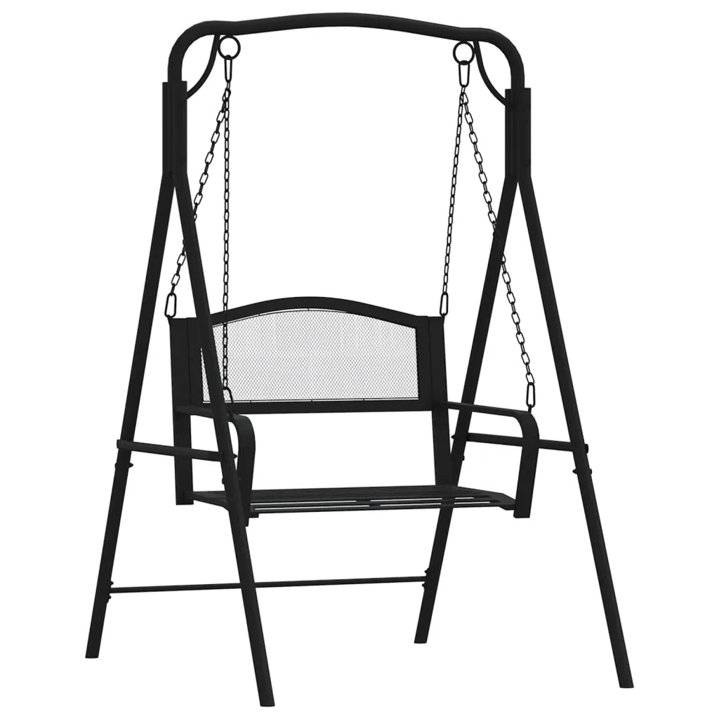 Dondolo 124 cm in Acciaio Nero 318832