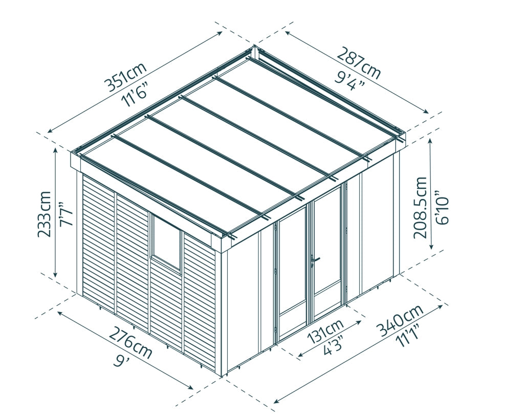 Canopia Copenhagen Ufficio in Giardino 3.5X3 m
