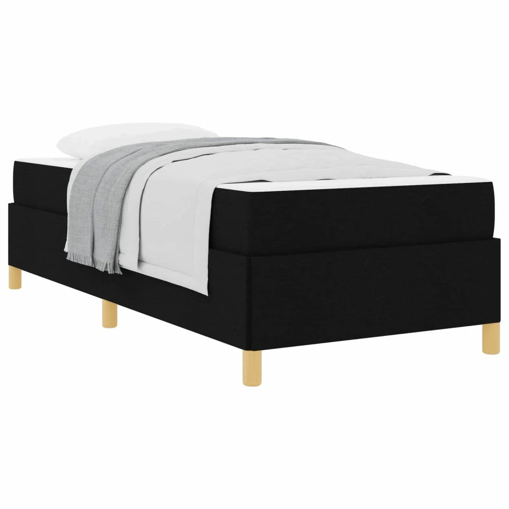 Struttura del letto con materasso Nero 90 x 200 cm Tessuto 3398908