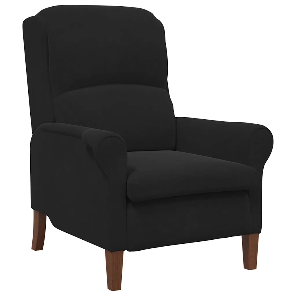 poltrona Nero 76 x 94 x 102 cm Velluto