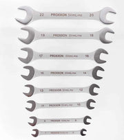 Set di chiavi a dente 8 pezzi da 6 x 7 a 20 x 22 mm