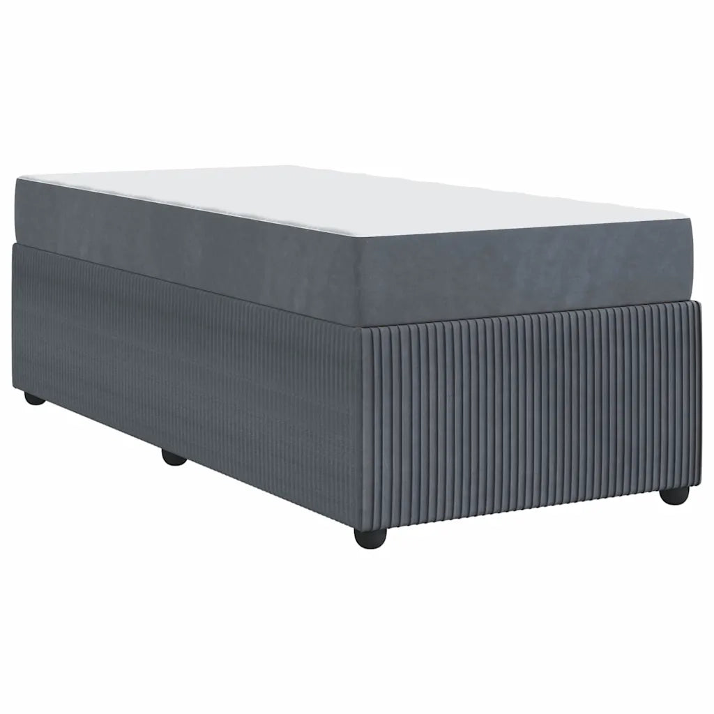 Struttura del letto-Giroletto Grigio scuro 90 x 200 cm Tessuto 873384