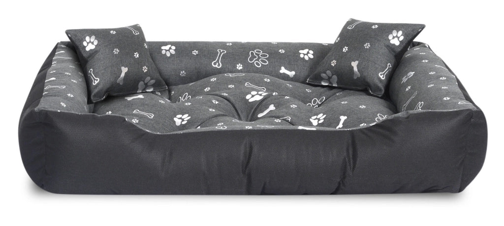 AIO FACTORY Letto per cani impermeabile 75x65 cm Silver Bones