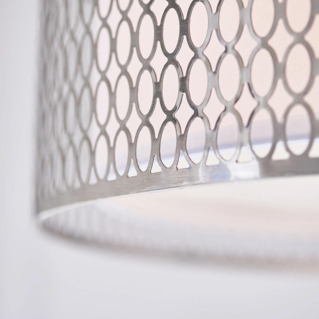 Lampadario Cordero Endon tondo nichel satinato 3xE27