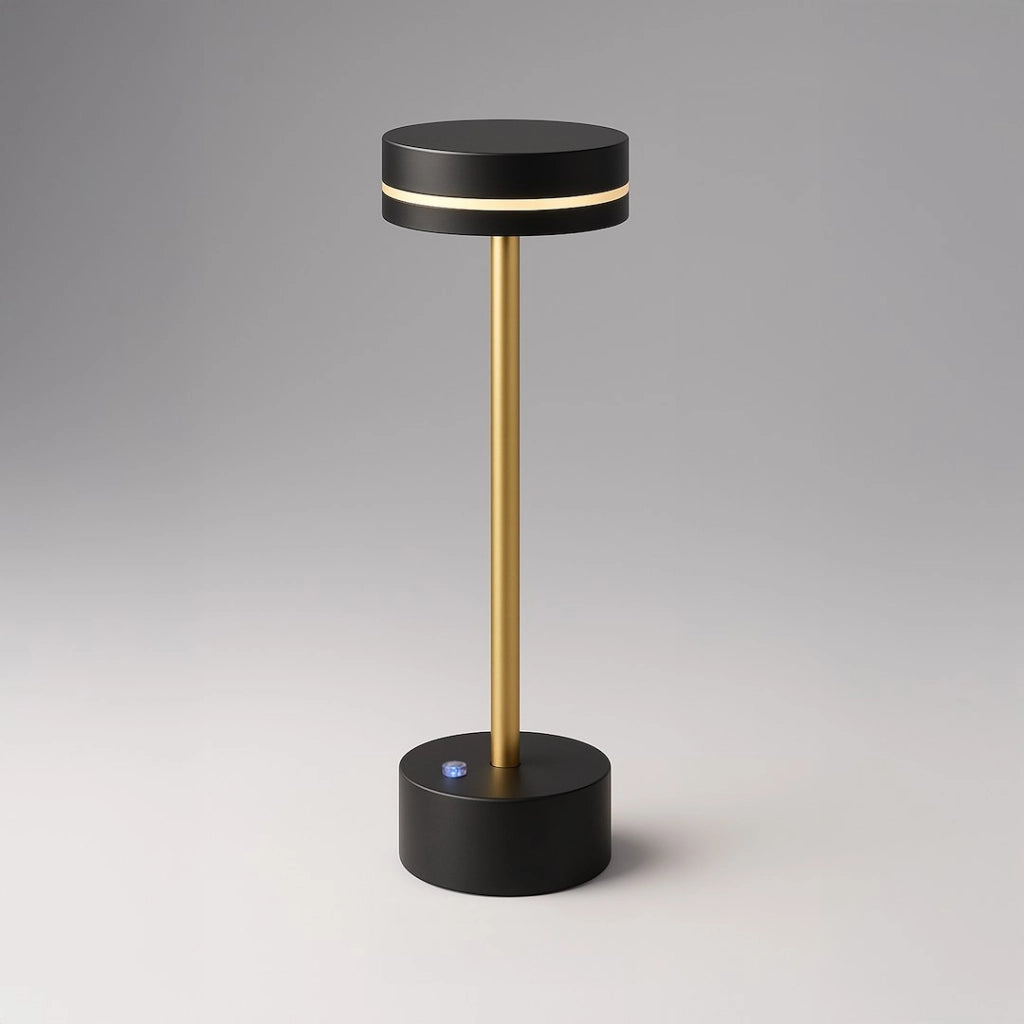 Lampada da tavolo nero-oro LED 5W 3000K touch SAM Milagro