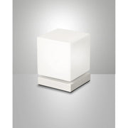 Lampada Da Tavolo Bianca Brenta 1 Luce Design Moderno Fabas Collezione BRENTA