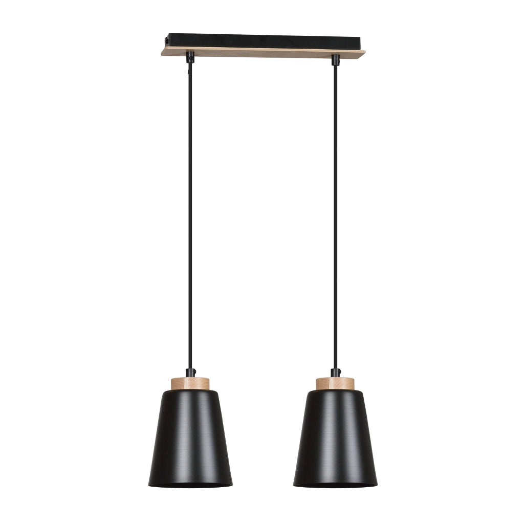Lampada a sospensione Emibig Bolero 2xE27 nero 40cm