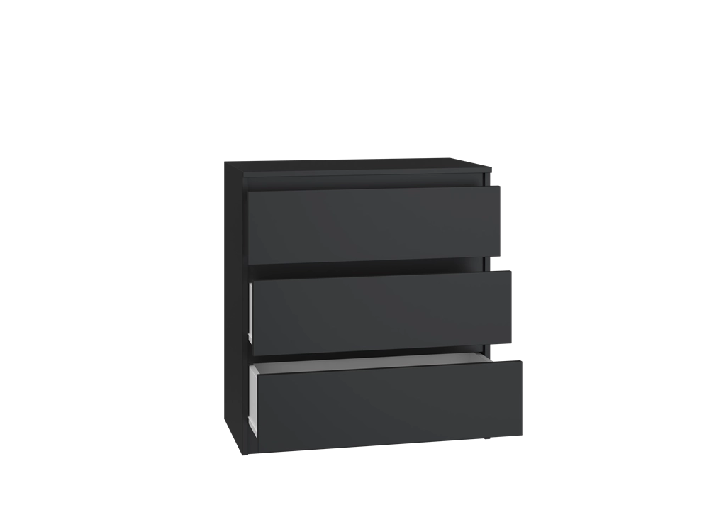 Cassettiera MALWA M3 nero per camera e soggiorno