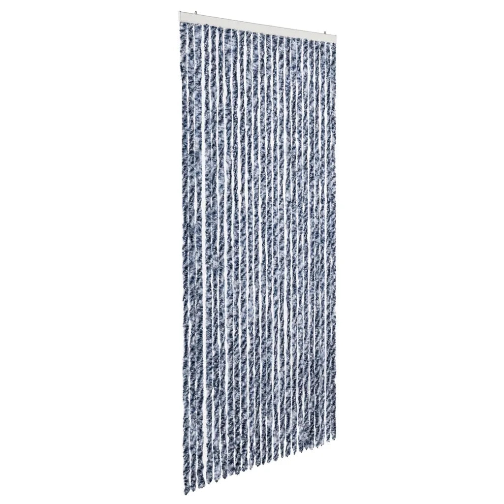 Zanzariera Blu Bianco e Argento 100x220 cm Ciniglia CFW6509523