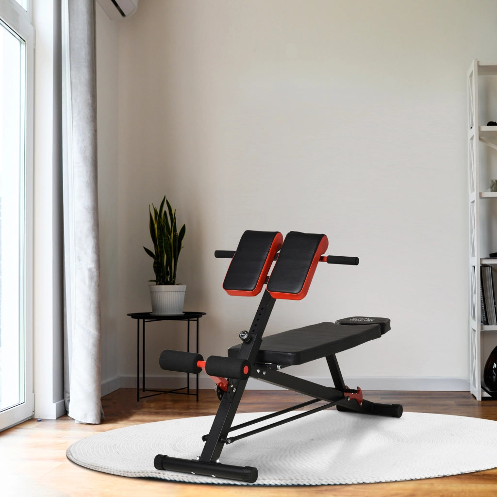 Panca Pesi Multifunzione ¨C Xylo ¨C Schienale Regolabile 3 Posizioni 64x146x73,5-85 cm Nero