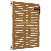 Cancello da giardino 85x125 cm in acciaio Corten design quadrato CFW7678595