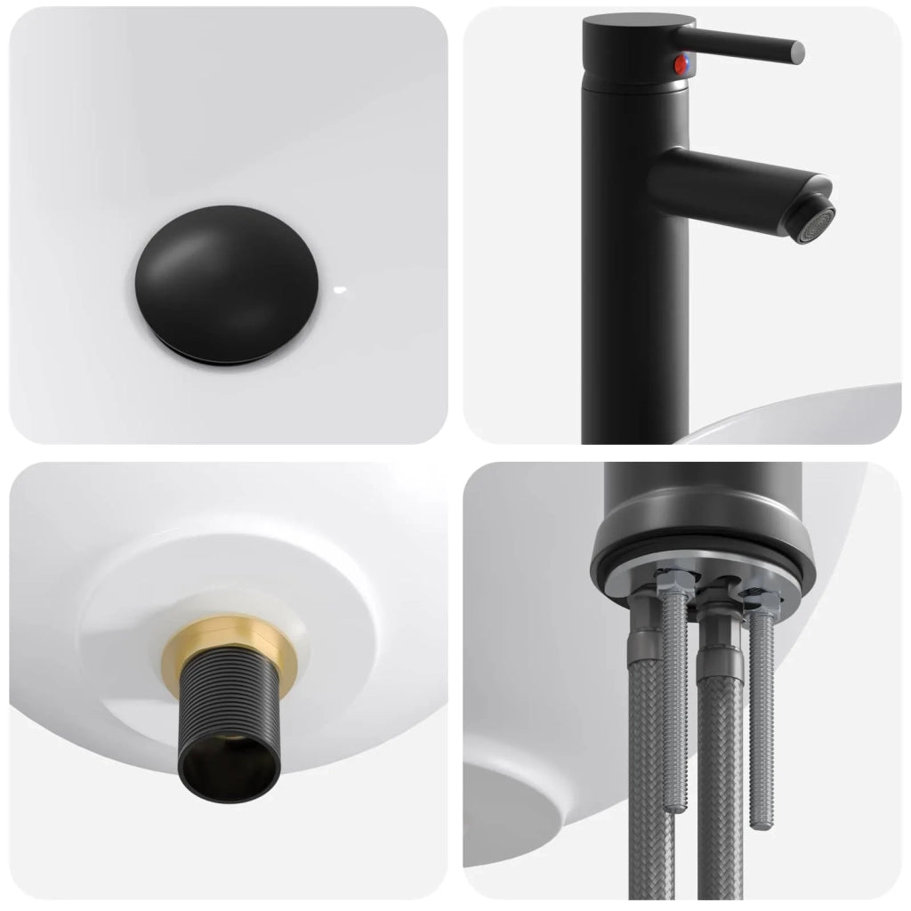 Mobile da bagno con lavabo Bianco 54 x 35 x 83 cm 890138
