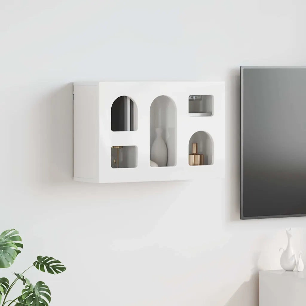 Armadio pensile Bianco Lucido 60 x 20 x 40 cm Legno multistrato CFW2252674