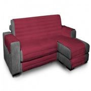 Trade Shop - Copridivano Bordeaux Con Penisola 280x285cm Da Bracciolo A Bracciolo Protezione -