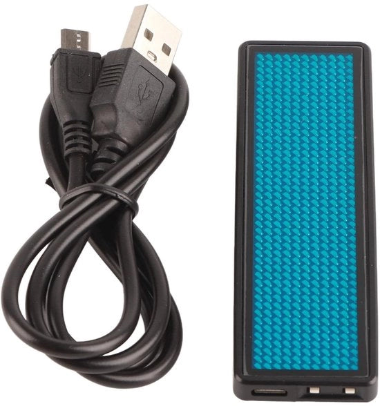 Tabellone LED Digitale Programmabile Mini con Spago Magnetico - 10 Animazioni di Visualizzazione - Per Negozio/Party - Memoria 550 Caratteri Cinesi/750 Caratteri Inglesi - Display Digitale